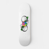 Infiniteitssymbool met regenboogRoos Persoonlijk Skateboard (Voorkant)