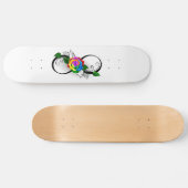 Infiniteitssymbool met regenboogRoos Persoonlijk Skateboard (Horizontaal)