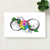 Infiniteitssymbool met regenboogRoos Post-it® Notes (Kantoor)
