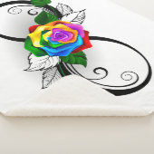 Infiniteitssymbool met regenboogRoos Sherpa Deken (3/4)