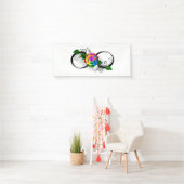 Infiniteitssymbool met regenboogRoos Spandoek (Insitu)