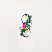 Infiniteitssymbool met regenboogRoos Yogamat (Voorkant)