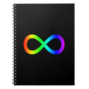 Infiniteitssymbool regenboog notitieboek