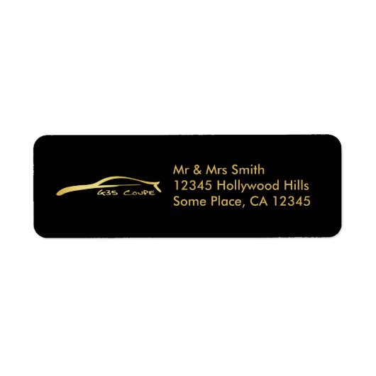 Infiniti G35 Coupe (Goud) Etiket (Voorkant)