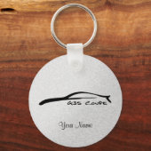 Infiniti G35 Coupe Silhouette Key-chain (zilver) Sleutelhanger (Voorkant)