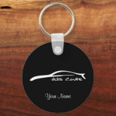 Infiniti G35 Coupe Silhouette Key-chain (zwart) Sleutelhanger (Voorkant)