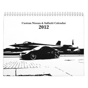 Infiniti & Nissan custom car Calendar 2012 Kalender