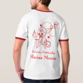 Infinito Bijzondere Rode Ringer T-shirt (Achterkant volledig)