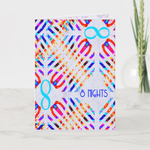 Infinity 8 Nights Chanukah-kaarten Feestdagen Kaart