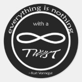 Infinity Alles, niets Sticker (Voorkant)