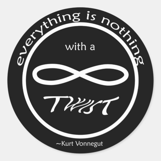 Infinity Alles, niets Sticker (Voorkant)