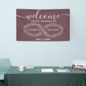 Infinity bogundy botanical romantic elegant spandoek (Beurs)