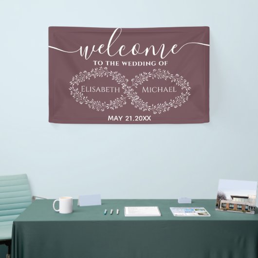 Infinity bogundy botanical romantic elegant spandoek (Beurs)