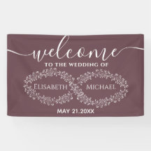 Infinity bogundy botanical romantic elegant