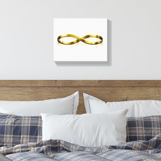 Infinity bruiloft canvas afdruk (Insitu (Slaapkamer))