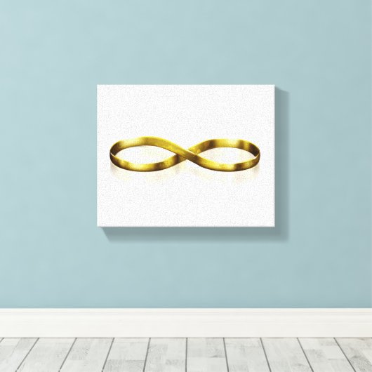 Infinity bruiloft canvas afdruk (Insitu (Houten vloer))