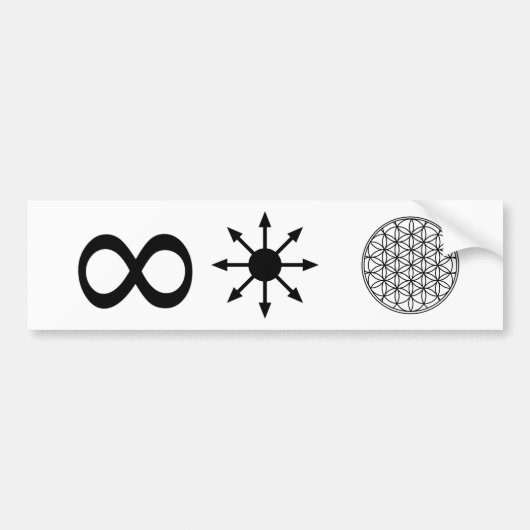Infinity Chaos Life Bumpersticker (Voorkant)