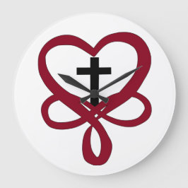 Infinity Christelijk Cross Grote Klok