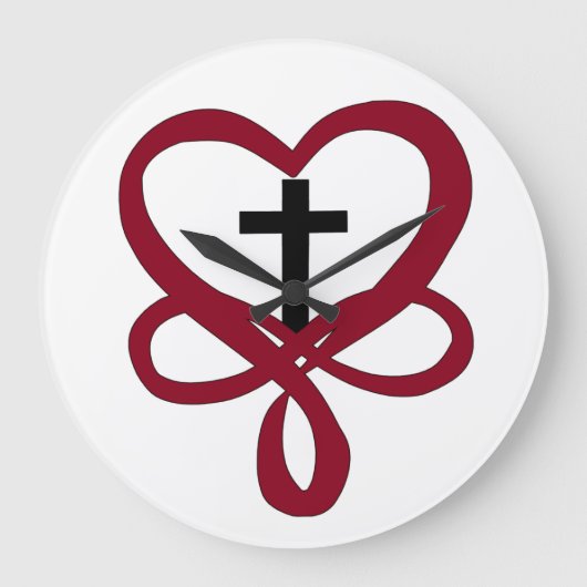 Infinity Christelijk Cross Grote Klok (Voorkant)