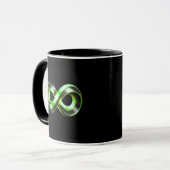 Infinity Core Embleem| Luxe Abstract Ontwerp Mok (Voorkant links)