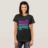 Infinity Dachshund Cool Neon Zeer Lange Dachshund T-shirt (Voorkant volledig)