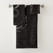 Infinity dragon van Ouroboros op schors Bad Handdoek (Insitu)