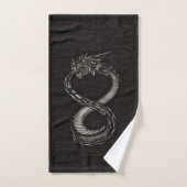 Infinity dragon van Ouroboros op schors Bad Handdoek (Handdoek)