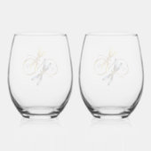 Infinity Dragonfly Wijnglas Zonder Voet (Achterkant)