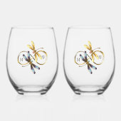 Infinity Dragonfly Wijnglas Zonder Voet (Voorkant)