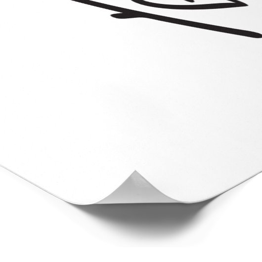 Infinity Dragonfly with Roses Black and White Poster (Hoek)