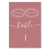 Infinity dusty roos botanische romantische elegant kaart (Achterkant)