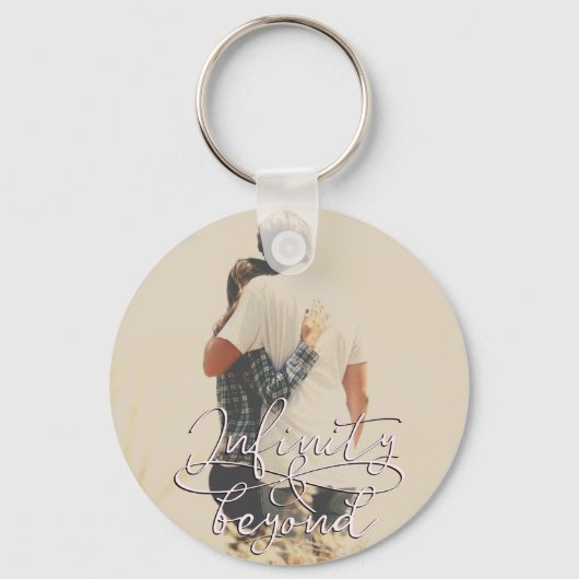 Infinity en Beyond Love Couple Valentijnsdag Sleutelhanger (Voorkant)