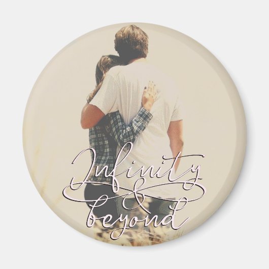 Infinity en Beyond Love Couples Valentijnsdag Magneet (Voorkant)