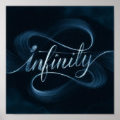 Infinity - Engelse kalligrafie Poster (Voorkant)