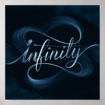 Infinity - Engelse kalligrafie