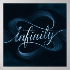Infinity - Engelse kalligrafie Poster