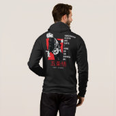 👁️Infinity Eyes Sorcerer Hoodie – Blue Gaze Anime (Achterkant volledig)