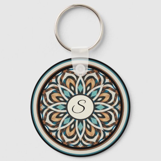 Infinity Flower Mandala Sleutelhanger (Voorkant)