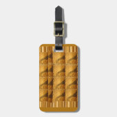 Infinity Golden Giraffe Animal Motif Art Print Bagagelabel (Voorkant verticaal)