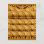 Infinity Golden Giraffe Animal Motif Art Print Briefkaart (Voorkant)