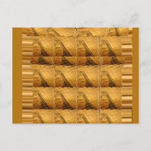 Infinity Golden Giraffe Animal Motif Art Print Briefkaart