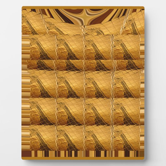 Infinity Golden Giraffe Animal Motif Art Print Fotoplaat (Voorkant)