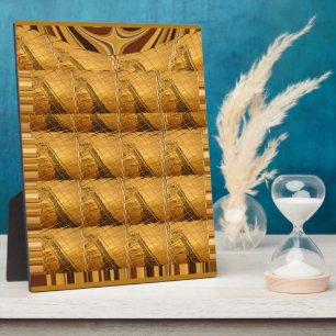 Infinity Golden Giraffe Animal Motif Art Print Fotoplaat