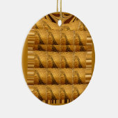 Infinity Golden Giraffe Animal Motif Art Print Keramisch Ornament (Rechts)