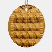 Infinity Golden Giraffe Animal Motif Art Print Keramisch Ornament (Links)