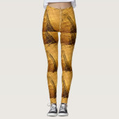 Infinity Golden Giraffe Animal Motif Art Print Leggings (Voorkant)