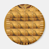 Infinity Golden Giraffe Animal Motif Art Print Magneet (Voorkant)