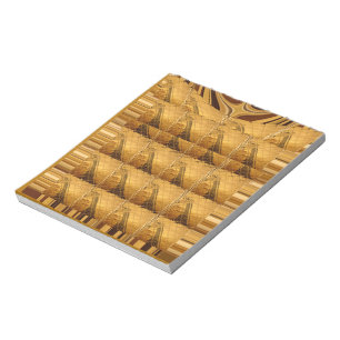 Infinity Golden Giraffe Animal Motif Art Print Notitieblok