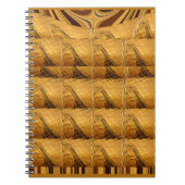Infinity Golden Giraffe Animal Motif Art Print Notitieboek (Voorkant)