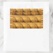 Infinity Golden Giraffe Animal Motif Art Print Rechthoekige Sticker (Tas)